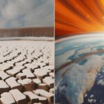 Grafik, die die Auswirkungen von Klimaveränderungen und Lösungsansätze zeigt.