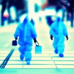 Grafik, die die Zukunft der COVID-19-Pandemie zeigt.