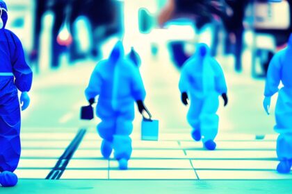 Grafik, die die Zukunft der COVID-19-Pandemie zeigt.