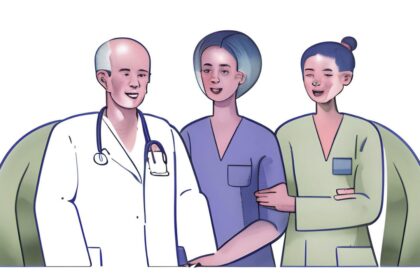 Grafik, die die Zukunft der Medizin zeigt.