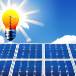 Grafik, die die vielversprechende Zukunft von Solarenergie und erneuerbaren Energien darstellt.