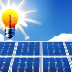 Grafik, die die vielversprechende Zukunft von Solarenergie und erneuerbaren Energien darstellt.