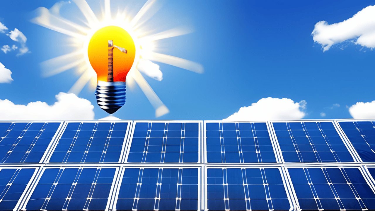 Strahlende Zeiten: Vielversprechende Zukunft von Solarenergie und erneuerbaren Energien Grafik, die die vielversprechende Zukunft von Solarenergie und erneuerbaren Energien darstellt.