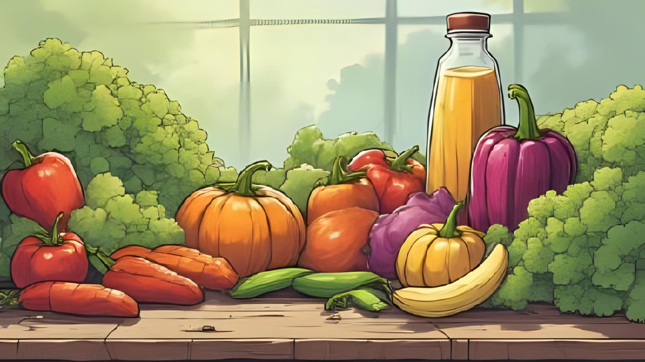 Bunte Gemüsesorten auf einem Tisch